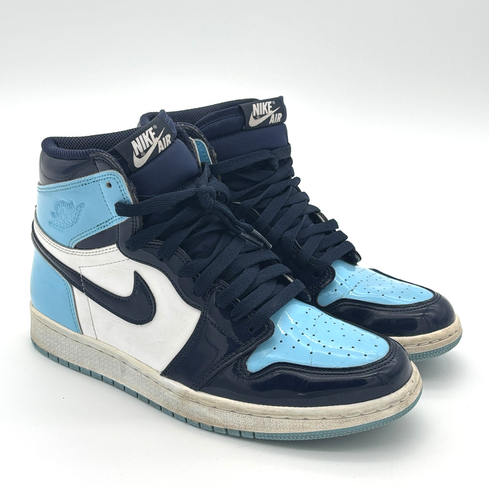 Nike Air Jordan 1 Retro High UNC Patent Blue Chill CD0461-401 Womens 8